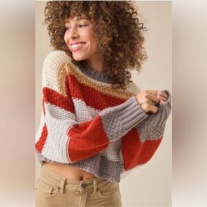 EUC Altar’d State Chaya Knit Sweater Size Small Retail $68